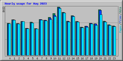 Hourly usage for May 2023